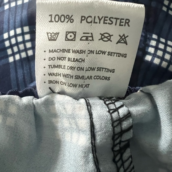 Women’s Navy Checkered Shorts - Picture 7 of 7